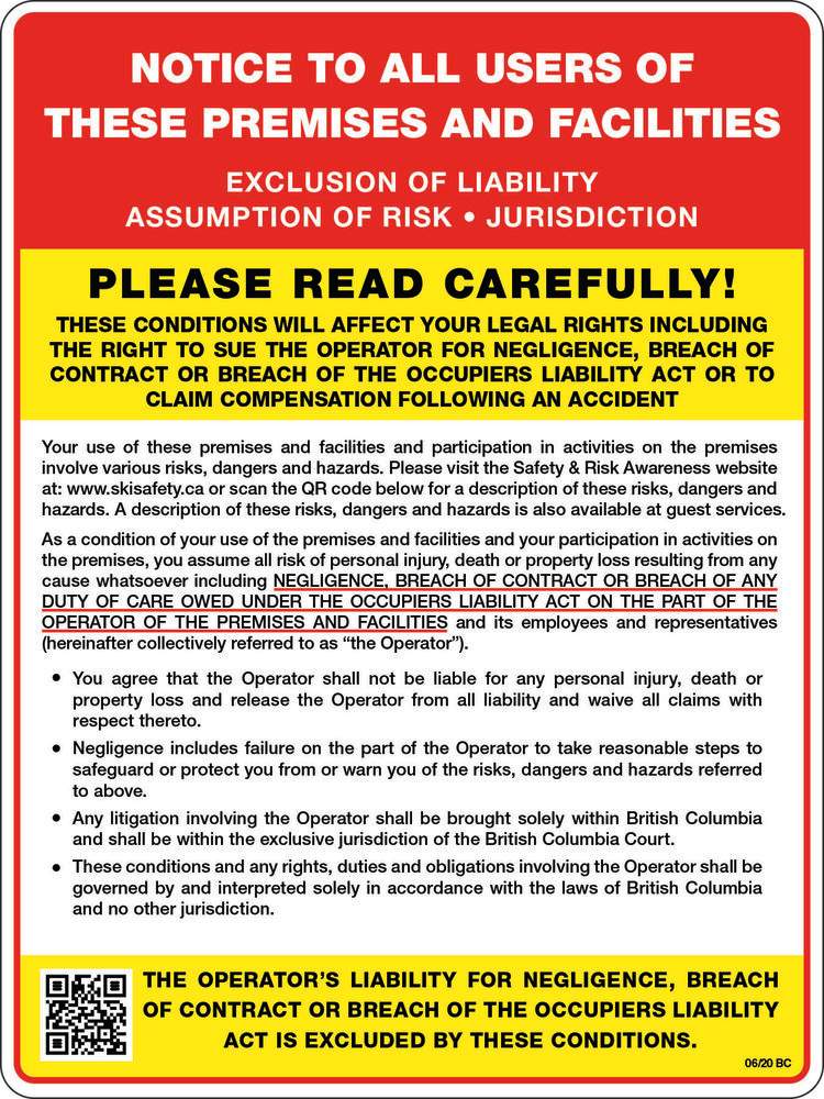 Exclusion of Liability