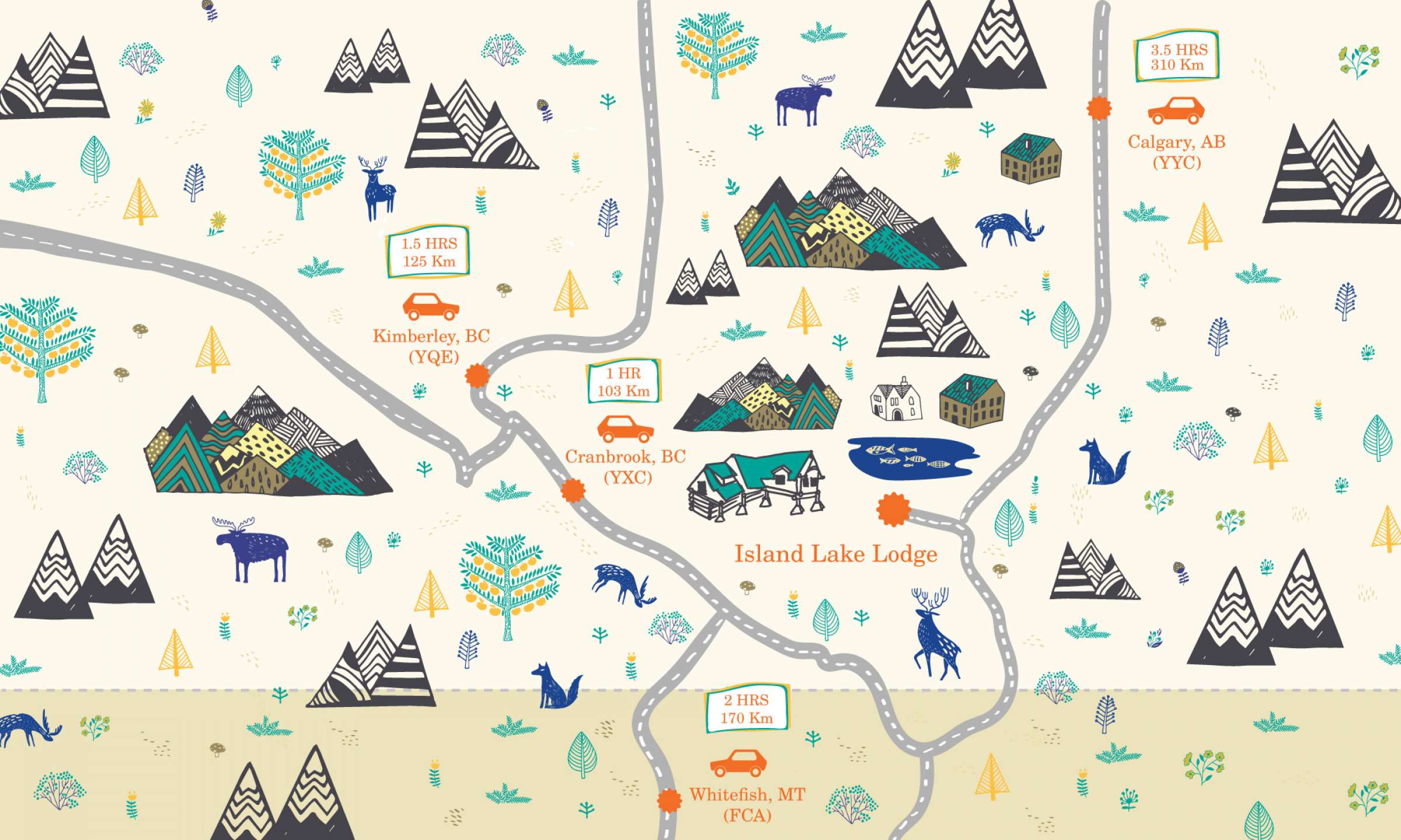 Getting To Island Lake Lodge In Fernie, B.C.