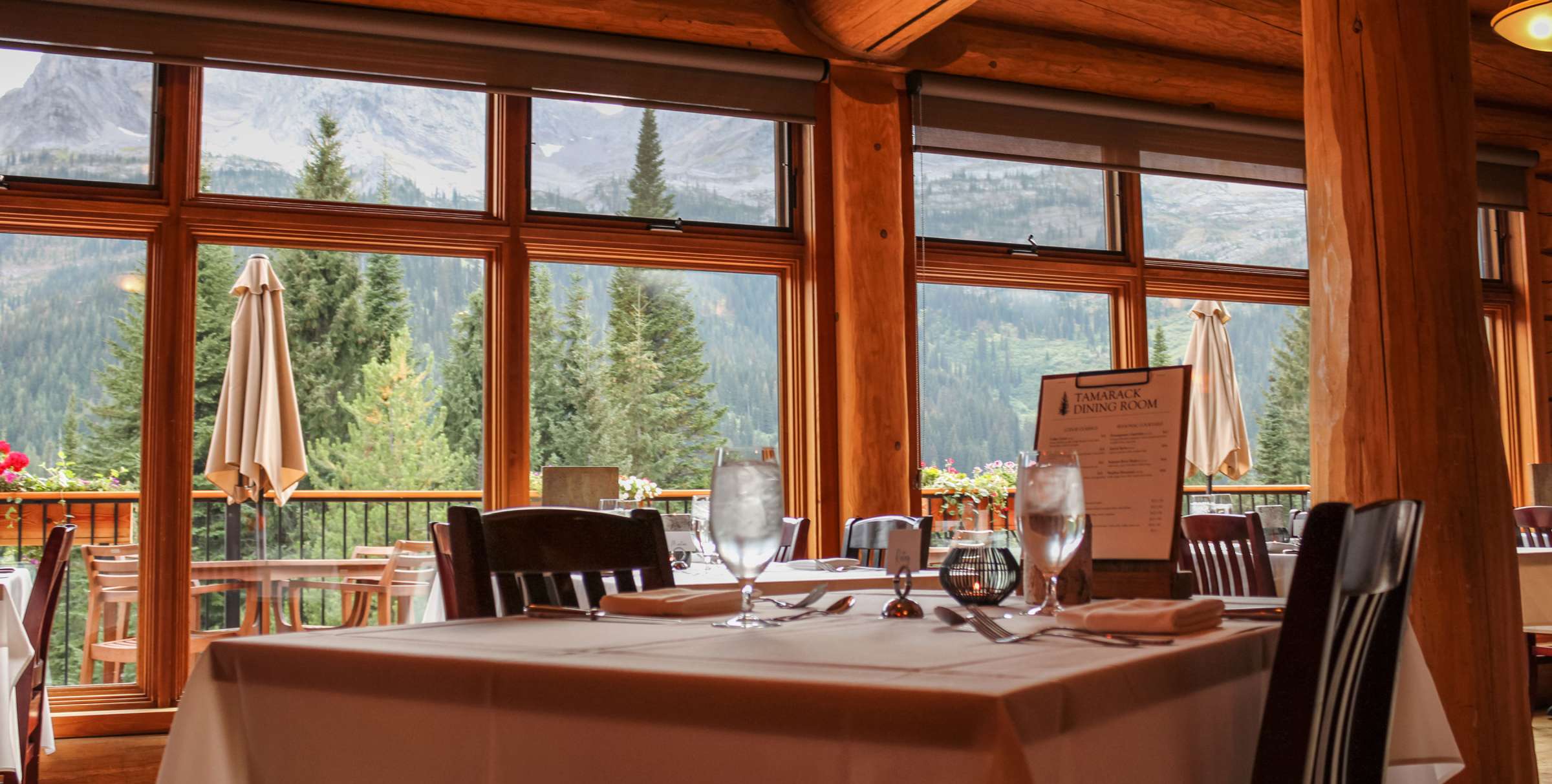 Dining at Island Lake Lodge 