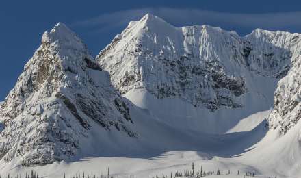 Catskiing terrain at Island Lake Lodge