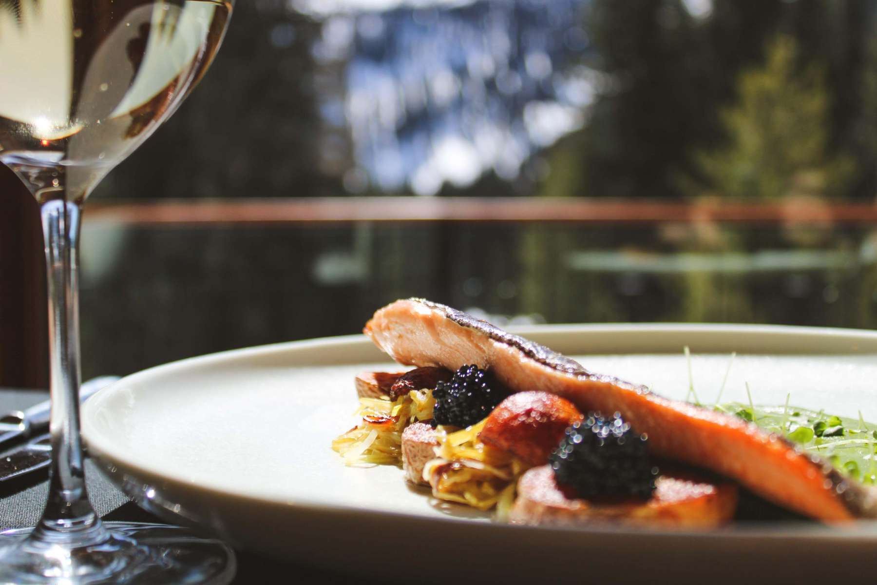 Dining at Island Lake Lodge 